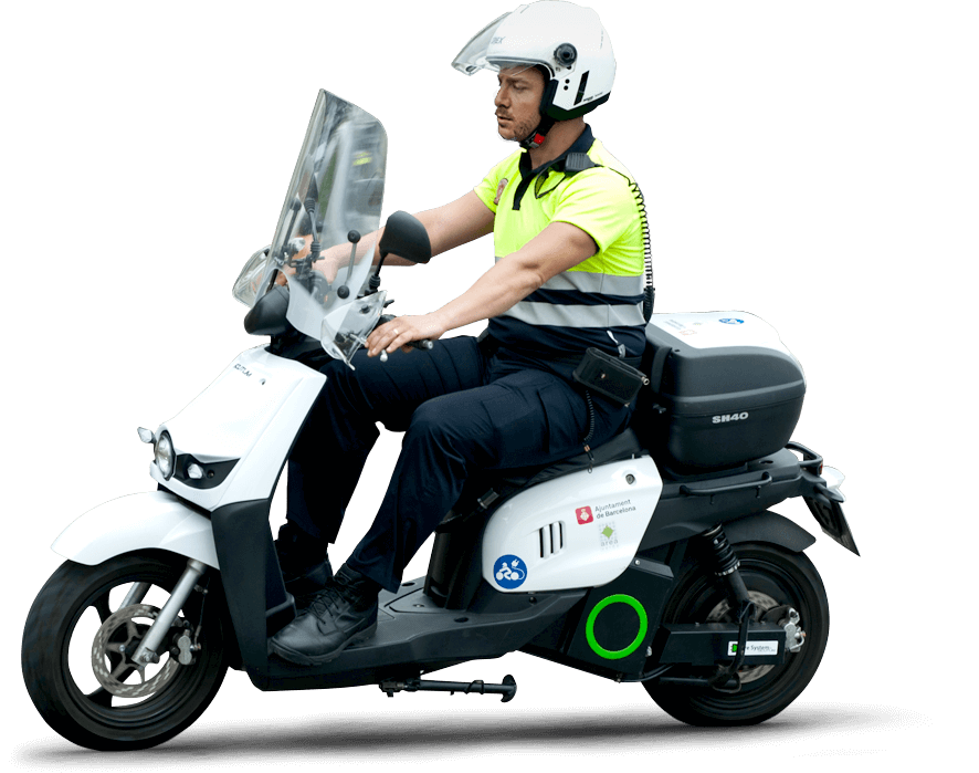 scooter urbà dissenyat per a serveis municipals